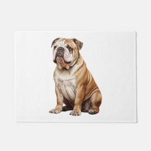 Paillasson Portrait de Bulldog anglais charmant - Canin adora