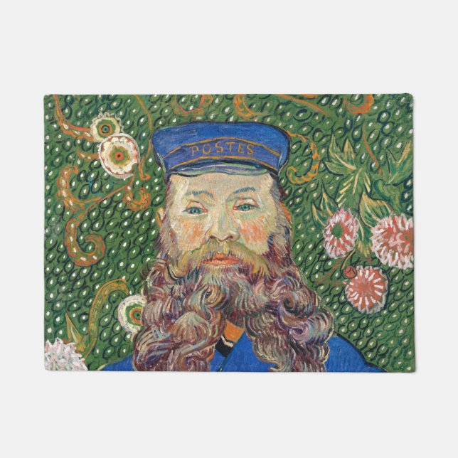 Paillasson Portrait de facteur par Van Gogh (Devant)