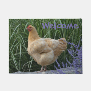 Paillasson Poster du lait de bienvenue au poulet