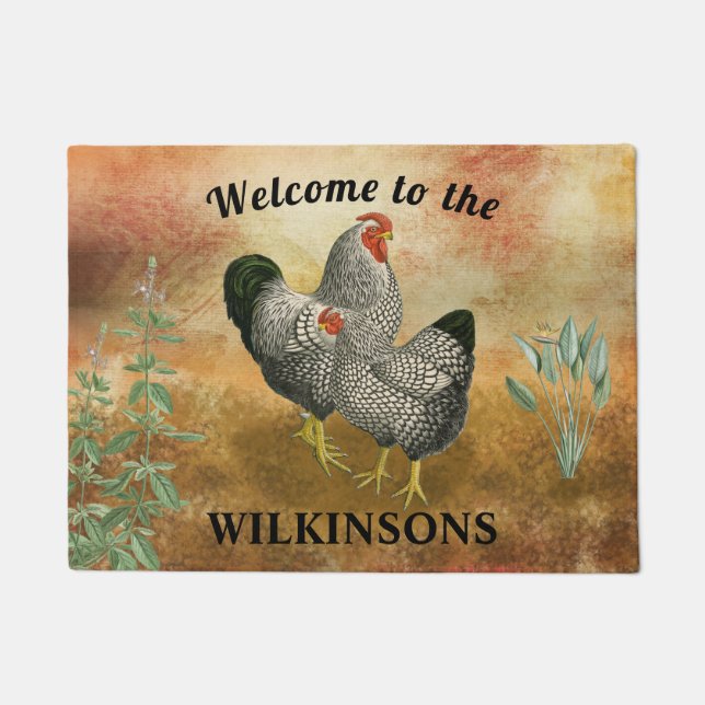 Paillasson Poulet agricole (Devant)