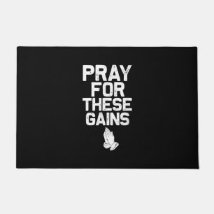 Paillasson Pray For These Gains Fitness Gym Motivation