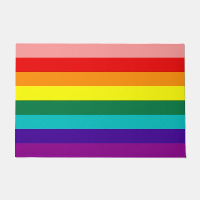 Paillasson Premier drapeau Rainbow Pride (Devant)