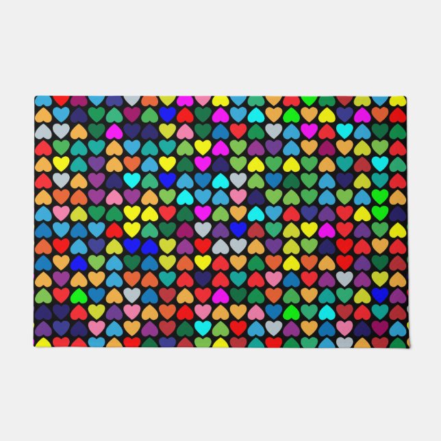 PAILLASSON PRIDE LGBTQ COEUR DE COURSE DOORMAT (Devant)