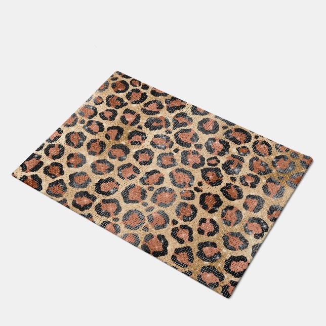 Paillasson Prince d'Or noir Brown Leopard (Incliné)