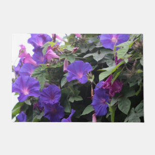 Paillasson Printemps matin glories en bleu