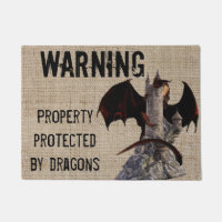 Propriété Warning protégée par des dragons