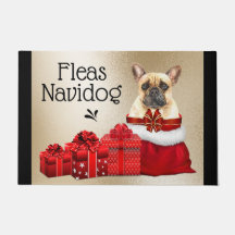 Puces de Noël de chien de taureau français