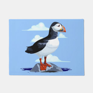 Paillasson Puffin Cute Oiseau de mer Atlantique