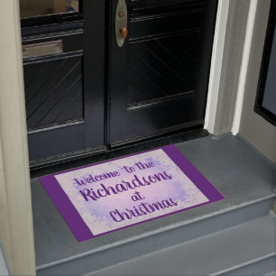 Paillasson Purple gel personnalisé Accueil familial