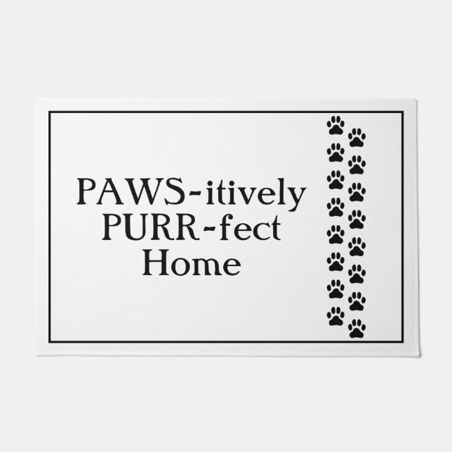 Paillasson PURR-Fect Home Cat Door Mat (Devant)