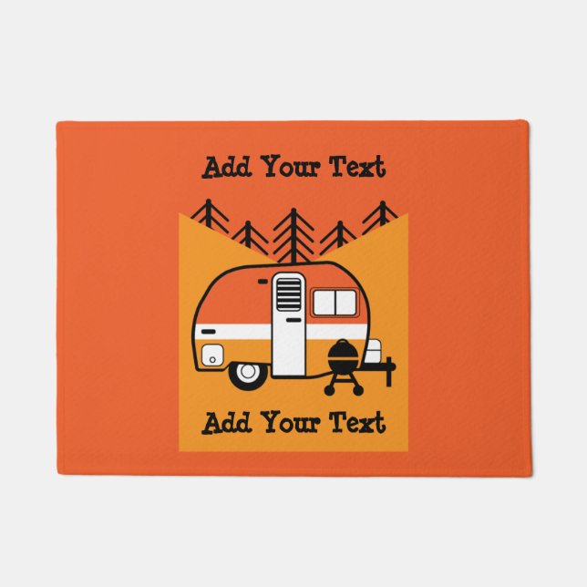 Paillasson Queen of the Camper - Drôle Camping RV Doormat (Devant)