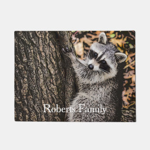 Paillasson Raccoon sauvage