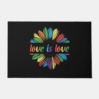 Paillasson Rainbow Sunflower Love is Love