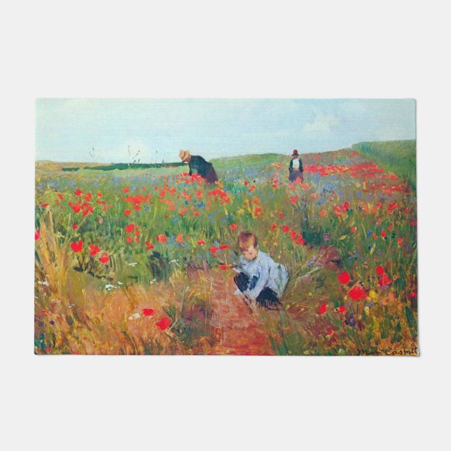 Paillasson Ramasser les fleurs dans un champ, Mary Cassatt (Devant)