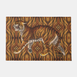 Paillasson Rayures de tigre victorien vintage