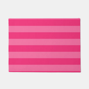 Paillasson Rayures rose pâle et rose chaud