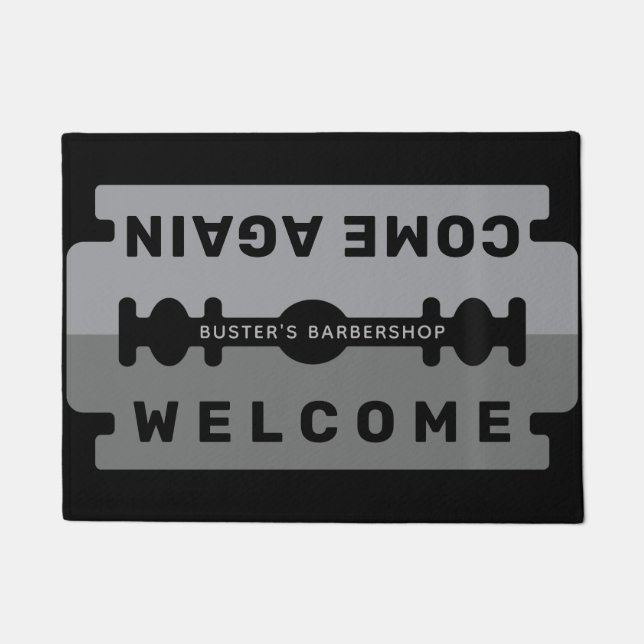 Paillasson Razor Blade Welcome Mat Personnaliser (Devant)