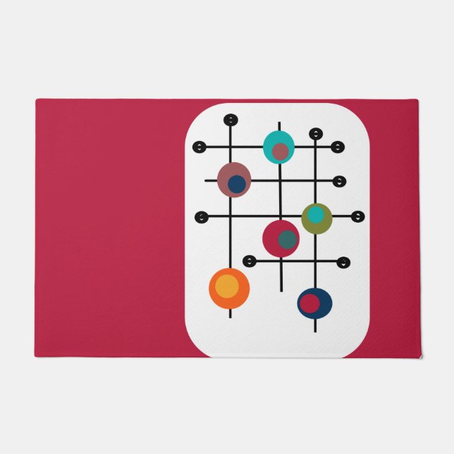 Paillasson Rectangle du milieu du siècle  (Devant)