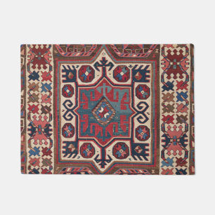 Paillasson Red Blue Western Père Noël Fe Cowboy Ornate 