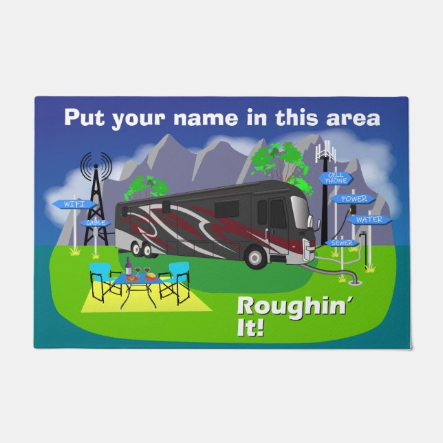 Paillasson Red Entegra Aspire Classe A RV Roughin' It (Devant)