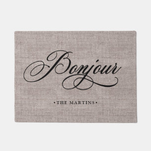 Paillasson Regard de toile   Bonjour de toile de jute