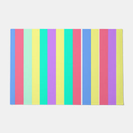 Paillasson Réglage des rayures pastel de printemps