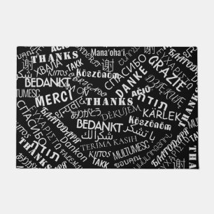 Paillasson Remerciements! - Multi Language - International Wo