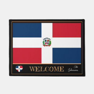 Paillasson République Dominicaine et Drapeau Dominicain/ Bie