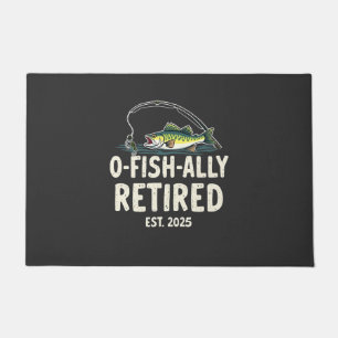 Paillasson Retraité Est. 2025 Retraite Fisher Papa