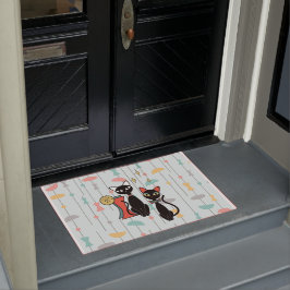 Paillasson Retro Atomique Moyen Siècle Moderne Cool mat de ch