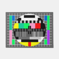 Rétro écran d'essai de la couleur TV