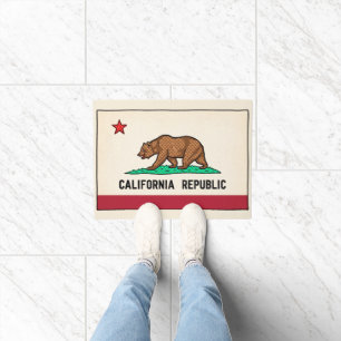 Paillasson Rétro Golden State Bear République de Californie