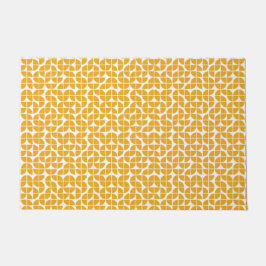 Paillasson Retro Mid Century moderne Jaune