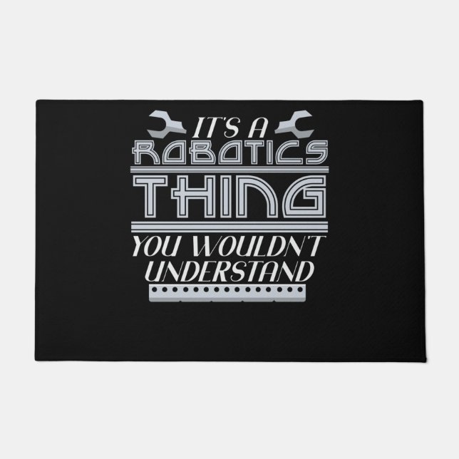 Paillasson Robotique Chose Plaisanterie Robot Robotique Génie (Devant)