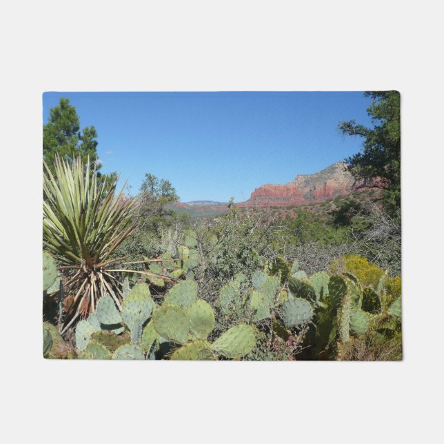 Paillasson Rochers rouges et cactus I (Devant)