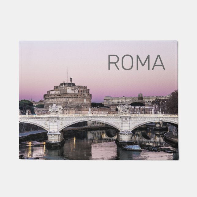 Paillasson Rome Italie Castel Sant'Angelo Pont Sunset (Devant)