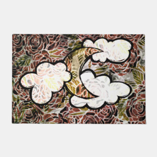 Paillasson Rose Ancienne Lune Abstrait Roses Enfant de la Lun