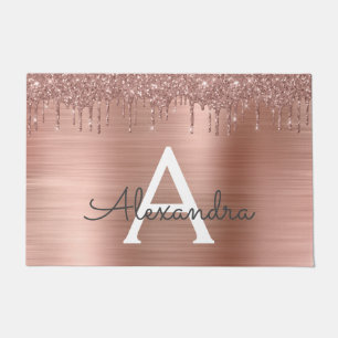 Paillasson Rose Gold - Parties scintillant rose pâle Nom du m