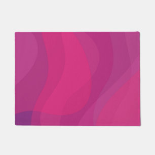 Paillasson rose, moderne, cool, tendance illustration ondulée
