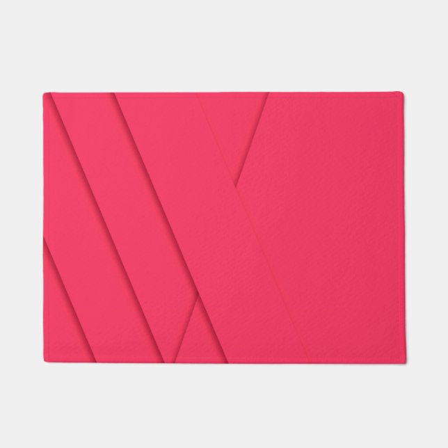 Paillasson Rose, simple, moderne, élégant, cool, art tendance (Devant)