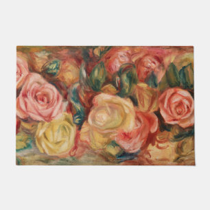 Paillasson Roses de Renoir Impressionist Painting