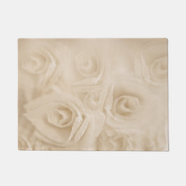 Paillasson Roses papier Sepia