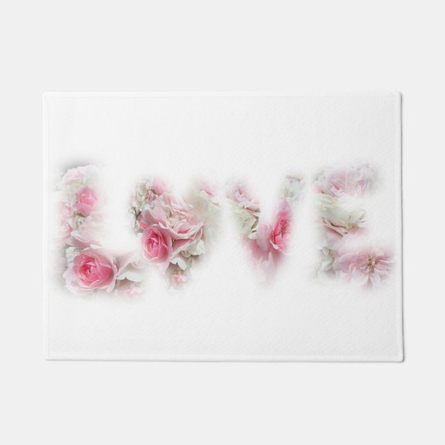 Paillasson Roses roses roses et blanches AIVE Mat (Devant)
