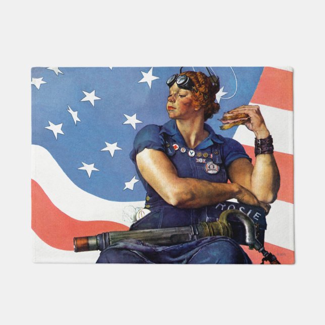 Paillasson "Rosie le Riveter" (Devant)