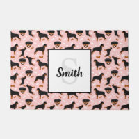 Rottweilers Rotties Chien l Monogramme Nom