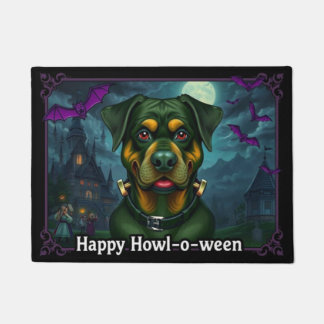Paillasson Rottweilerstein Joyeux Hurlement-o-ween