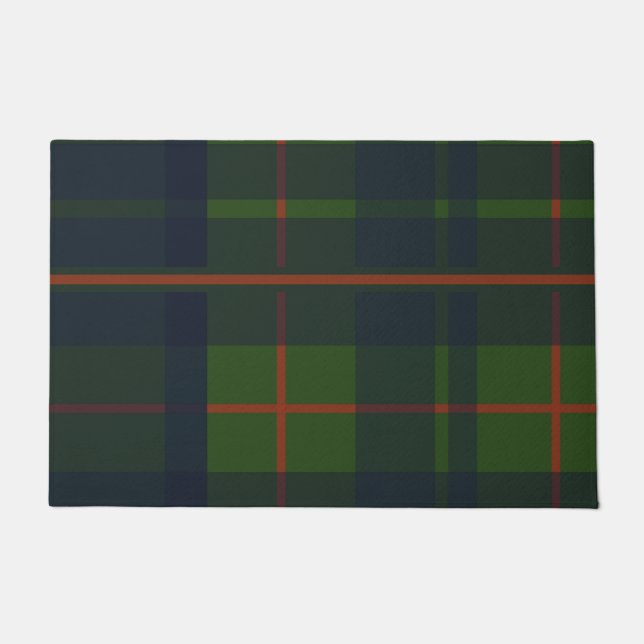 Paillasson Rouge bleu vert Tartan Plaid écossais Plaid (Devant)