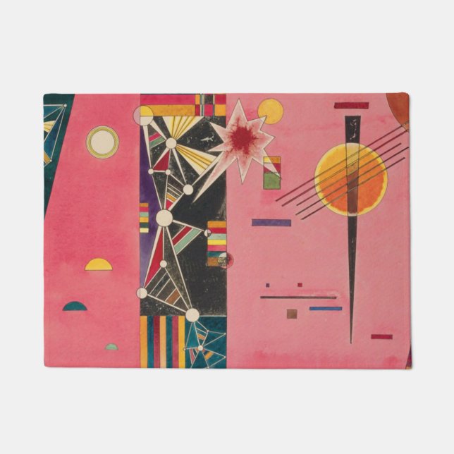 Paillasson Rouge rose Wassily Kandinsky (Devant)