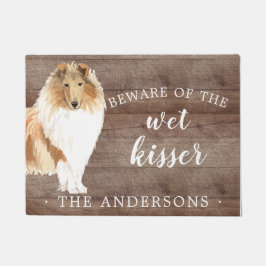 Paillasson Rough Collie Chien Porte Personalisée Mat