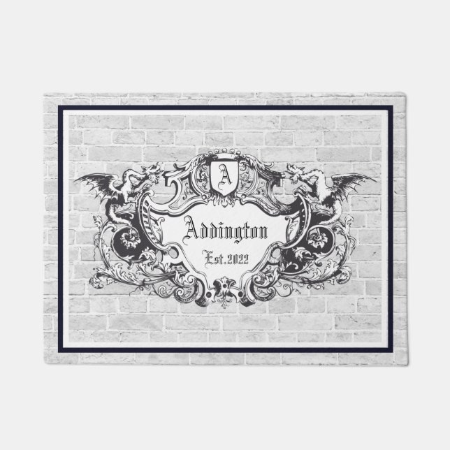 Paillasson Royal Gothique Crest Door Mat (Devant)